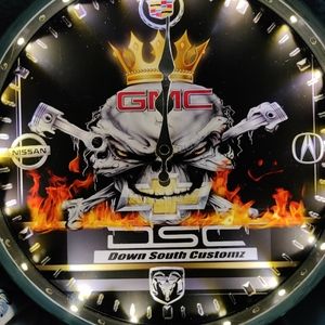 Skull designed 12" clock